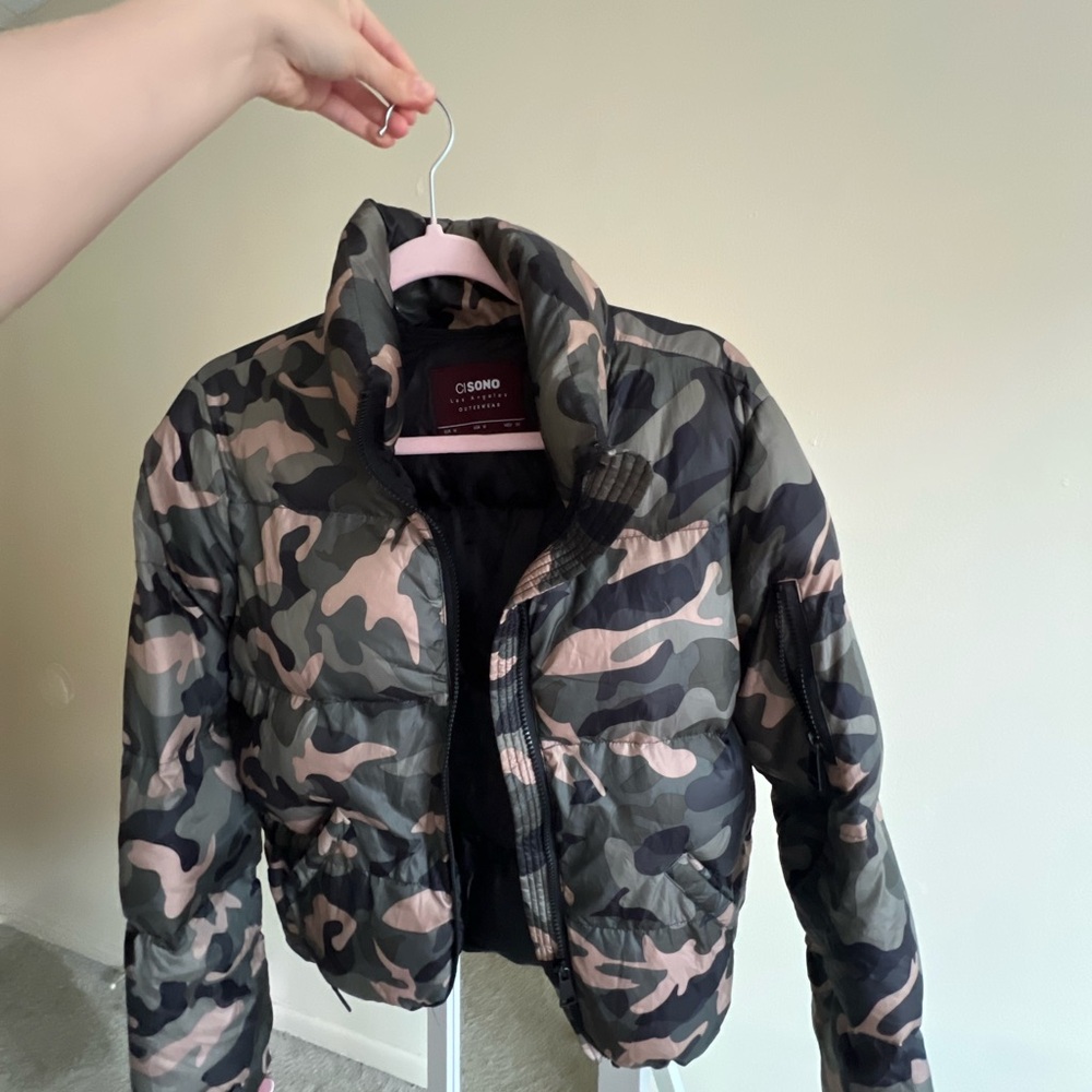 Cisono Camouflage Puffer Jacket